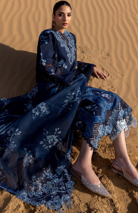 Crimson - Crimson Flow Luxury Lawn'25 Embroidered Suits Unstithced 3 Piece - Summer Collection - aubranz.com