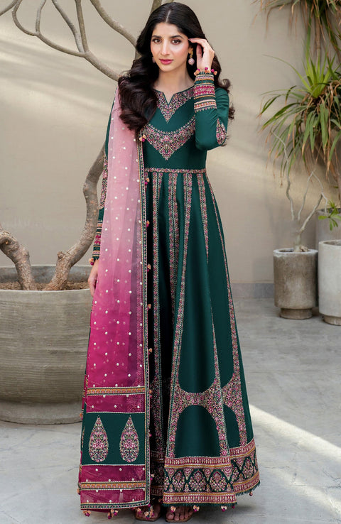 Jazmin - Shahkaar Luxury Eid Lawn'25 By Jazmin Embroidered Suits Unstitched 3 Piece - Summer Collection - aubranz.com
