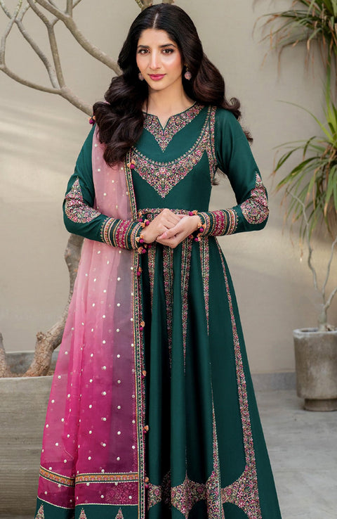 Jazmin - Shahkaar Luxury Eid Lawn'25 By Jazmin Embroidered Suits Unstitched 3 Piece - Summer Collection - aubranz.com