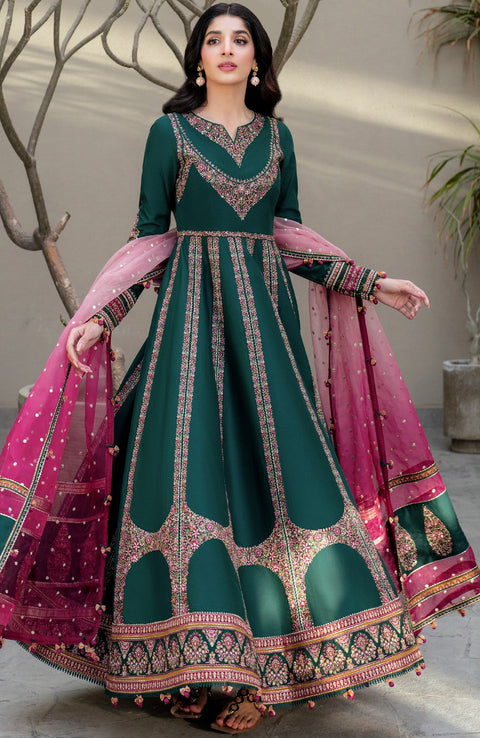 Jazmin - Shahkaar Luxury Eid Lawn'25 By Jazmin Embroidered Suits Unstitched 3 Piece - Summer Collection - aubranz.com