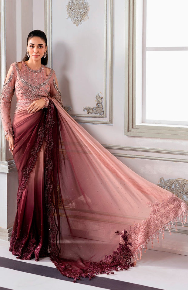 Mariab - Mbroidered Edition'25 By Maria B Embroidered Suits Unstitched 3 Piece - Wedding Collection - aubranz.com