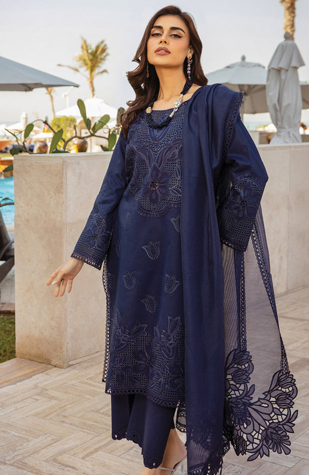 Rangrasiya - Rang Rasiya Premium Collection'25 Embroidered Lawn Suit Unstitched 3 Piece - Summer Collection - aubranz.com