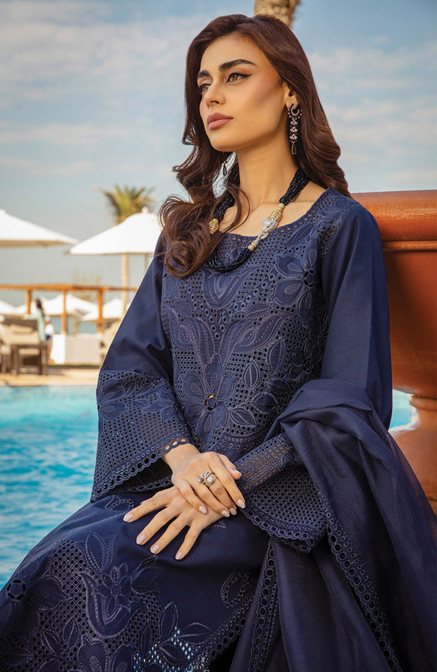 Rangrasiya - Rang Rasiya Premium Collection'25 Embroidered Lawn Suit Unstitched 3 Piece - Summer Collection - aubranz.com