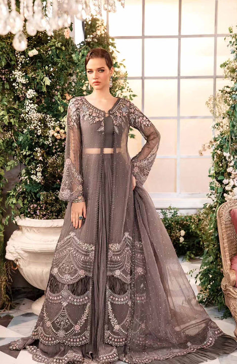 Mariab - Unstitched Mbroidered Wedding Edition'24 By Maria B Formal Suit Unstitched 3 Piece - aubranz.com
