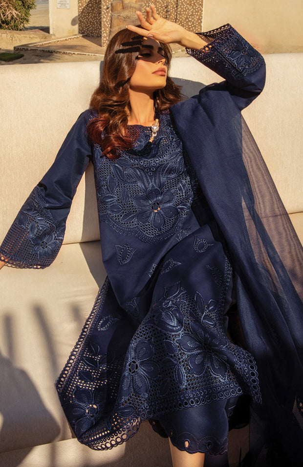 Rangrasiya - Rang Rasiya Premium Collection'25 Embroidered Lawn Suit Unstitched 3 Piece - Summer Collection - aubranz.com