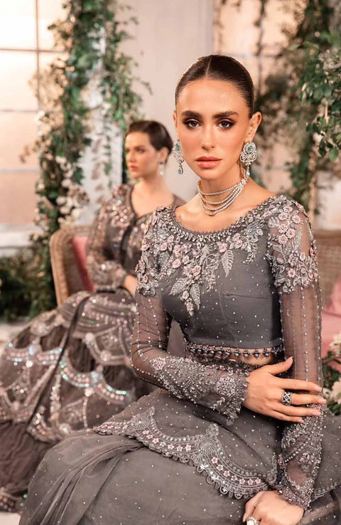 Mariab - Unstitched Mbroidered Wedding Edition'24 By Maria B Formal Suit Unstitched 3 Piece - aubranz.com