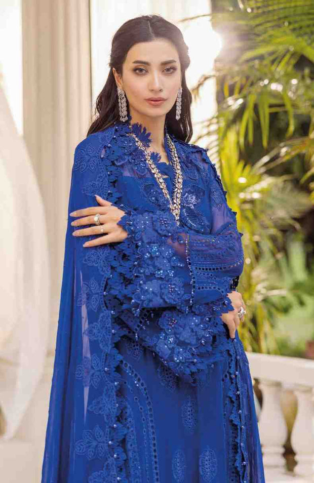 Mariab - MARIA B CHIFFON'25 EMBROIDERED SUITS UNSTITCHED 3 PIECE - FORMAL COLLECTION - aubranz.com
