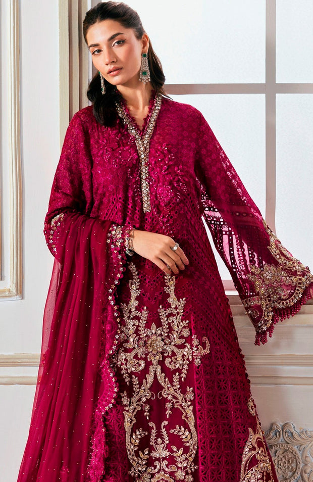 Mariab - Mbroidered Edition'25 By Maria B Embroidered Suits Unstitched 3 Piece - Wedding Collection - aubranz.com