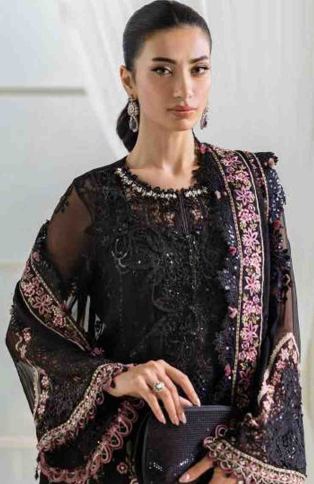 Mariab - MARIA B CHIFFON'25 EMBROIDERED SUITS UNSTITCHED 3 PIECE - FORMAL COLLECTION - aubranz.com