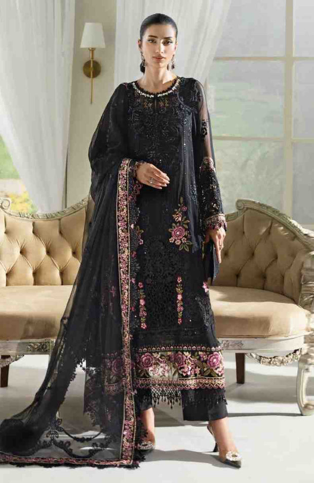 Mariab - MARIA B CHIFFON'25 EMBROIDERED SUITS UNSTITCHED 3 PIECE - FORMAL COLLECTION - aubranz.com