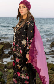 Crimson - Crimson Flow Luxury Lawn'25 Embroidered Suits Unstithced 3 Piece - Summer Collection - aubranz.com