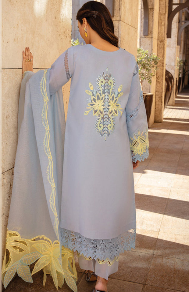 Rangrasiya - Rang Rasiya Premium Collection'25 Embroidered Lawn Suit Unstitched 3 Piece - Summer Collection - aubranz.com