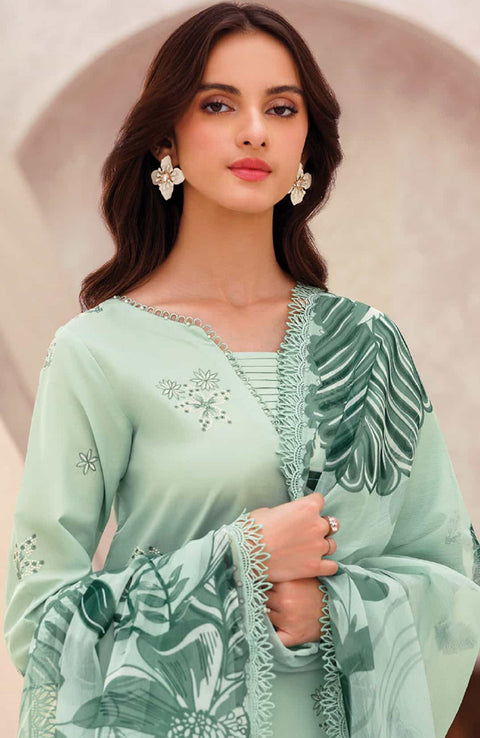Farasha - Bahar Collection'25 By Farasha Embroidered Lawn Suit Unstitched 3 Piece - Summer Collection - aubranz.com
