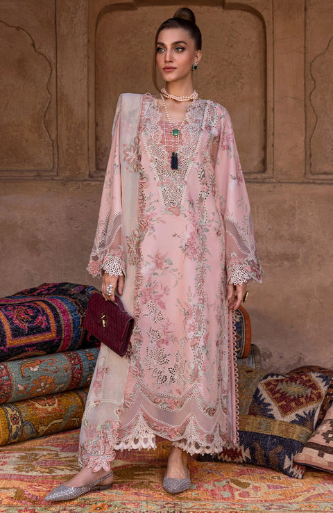 Crimson - Crimson Tasawar Lawn'25 Embroidered Suits Unstitched 3 Piece - Summer Collection - aubranz.com