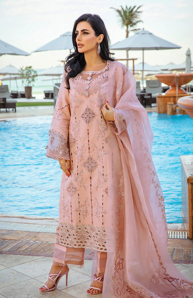 SKU#RR20 RANG RASIYA PREMIUM COLLECTION'25 EMBROIDERED LAWN SUIT UNSTITCHED 3 PIECE - SUMMER COLLECTION