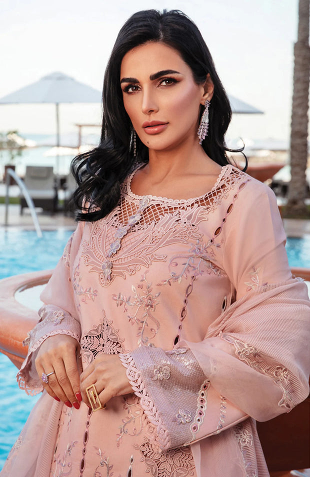 SKU#RR20 RANG RASIYA PREMIUM COLLECTION'25 EMBROIDERED LAWN SUIT UNSTITCHED 3 PIECE - SUMMER COLLECTION