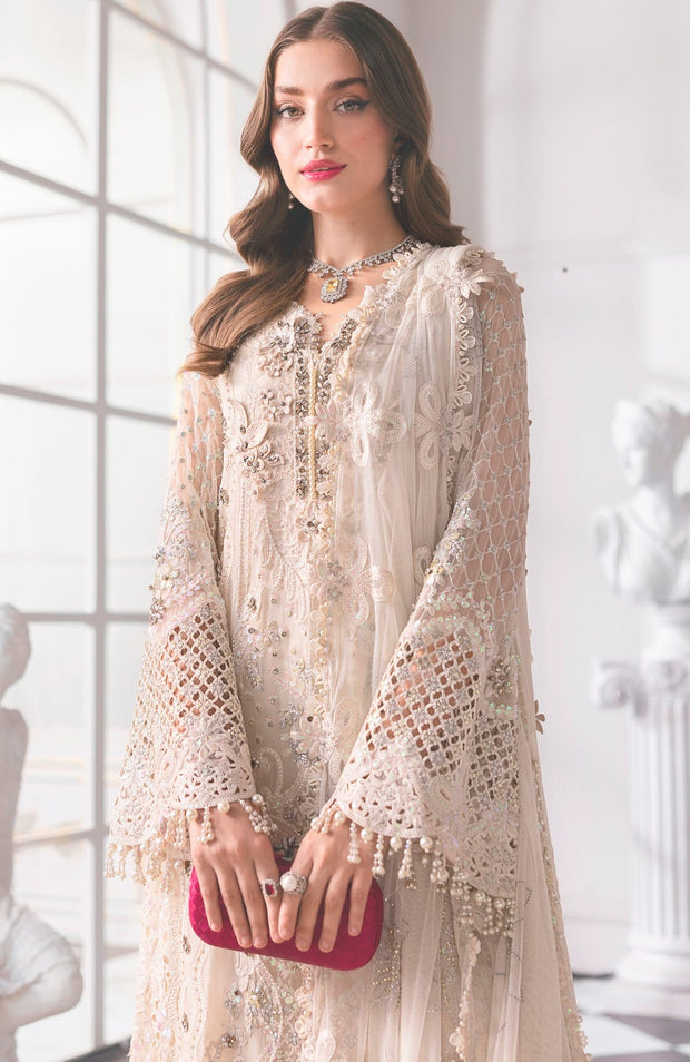 Mariab - Mbroidered Edition'25 By Maria B Embroidered Suits Unstitched 3 Piece - Wedding Collection - aubranz.com