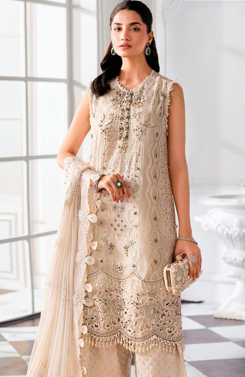 Mariab - Mbroidered Edition'25 By Maria B Embroidered Suits Unstitched 3 Piece - Wedding Collection - aubranz.com