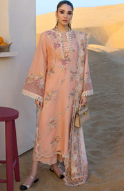 Crimson - Crimson Flow Luxury Lawn'25 Embroidered Suits Unstithced 3 Piece - Summer Collection - aubranz.com