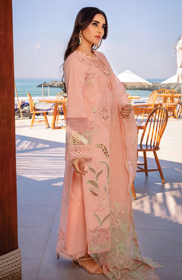 SKU#RR18 RANG RASIYA PREMIUM COLLECTION'25 EMBROIDERED LAWN SUIT UNSTITCHED 3 PIECE - SUMMER COLLECTION