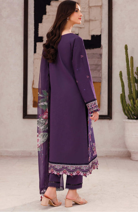 Farasha - Bahar Collection'25 By Farasha Embroidered Lawn Suit Unstitched 3 Piece - Summer Collection - aubranz.com