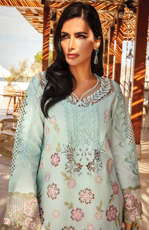 SKU#RR17 RANG RASIYA PREMIUM COLLECTION'25 EMBROIDERED LAWN SUIT UNSTITCHED 3 PIECE - SUMMER COLLECTION
