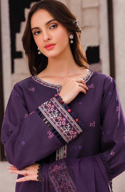 Farasha - Bahar Collection'25 By Farasha Embroidered Lawn Suit Unstitched 3 Piece - Summer Collection - aubranz.com