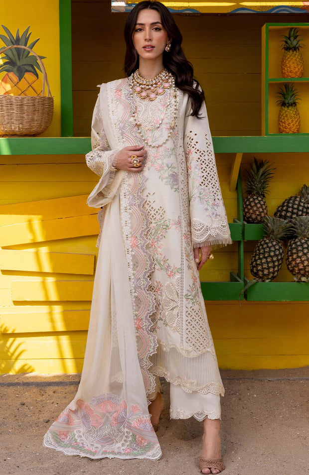 Sairashakira - Saira Shakira Lawn'25 Embroidered Suits Unstitched 3 Piece - Summer Collection - aubranz.com
