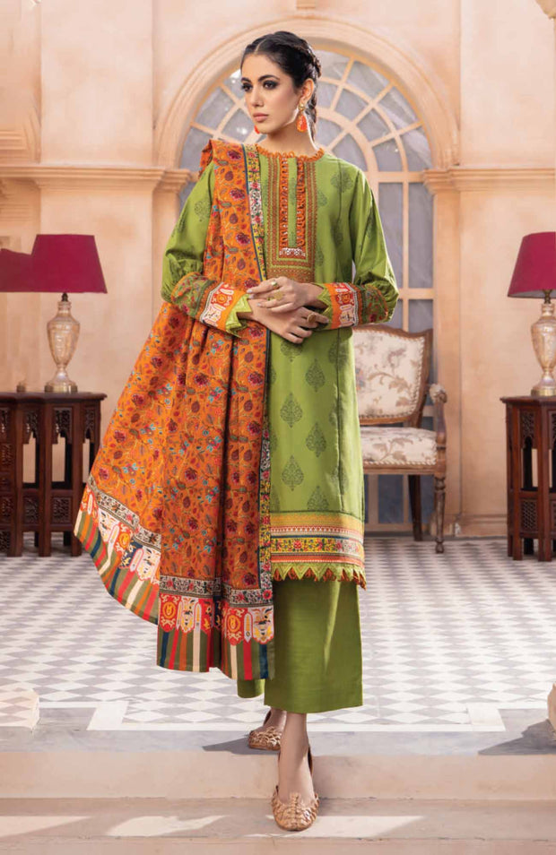 Mausummery - Mausummery Printed Khaddar'25 Unstitched 3 Piece - Winter Collection - aubranz.com