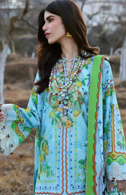 Zaha - Neelum Lawn'25 by Zaha Embroidered Suit Unstitched 3 piece - Summer Collection - aubranz.com