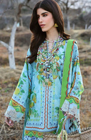Zaha - Neelum Lawn'25 by Zaha Embroidered Suit Unstitched 3 piece - Summer Collection - aubranz.com