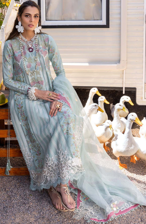 Sairashakira - Saira Shakira Lawn'25 Embroidered Suits Unstitched 3 Piece - Summer Collection - aubranz.com