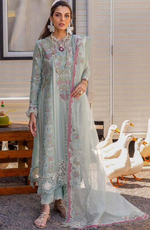Sairashakira - Saira Shakira Lawn'25 Embroidered Suits Unstitched 3 Piece - Summer Collection - aubranz.com
