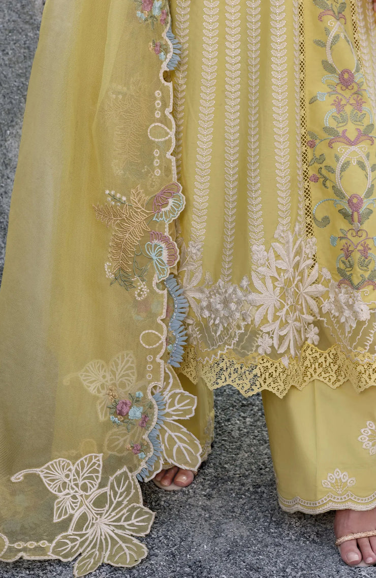 SUITS UNSTITCHED 3 PIECE - SUMMER COLLECTIONSKU#SS9 SAIRA SHAKIRA LAWN'25 EMBROIDERED