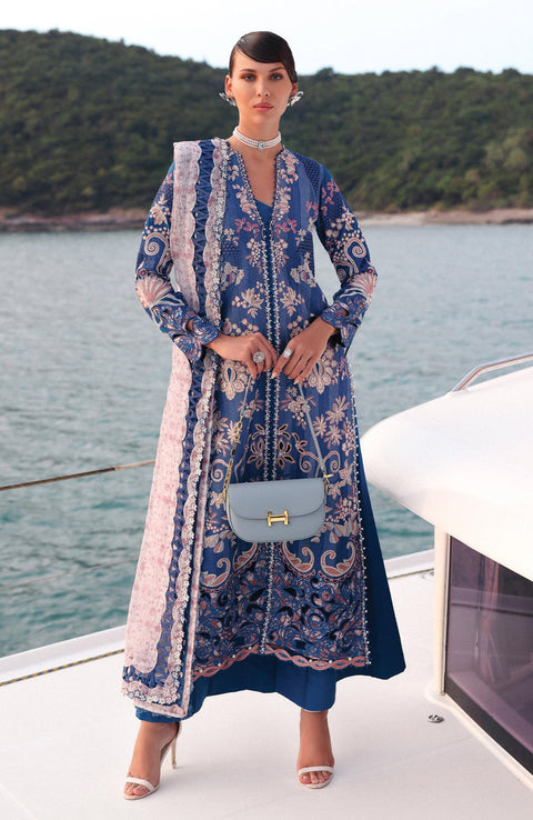 Afrozeh - Afrozeh Luxury Lawn Collection'25 Embroidered Lawn Suits Unstitched 3 Piece - Summer Collection - aubranz.com
