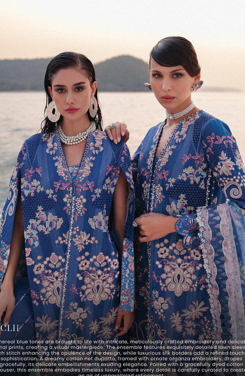 Afrozeh - Afrozeh Luxury Lawn Collection'25 Embroidered Lawn Suits Unstitched 3 Piece - Summer Collection - aubranz.com