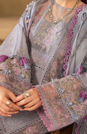 Saira_Rizwan - Saira Rizwan Luxury Lawn'25 Embroidered Suits unstitched 3 Piece - Summer Collection - aubranz.com