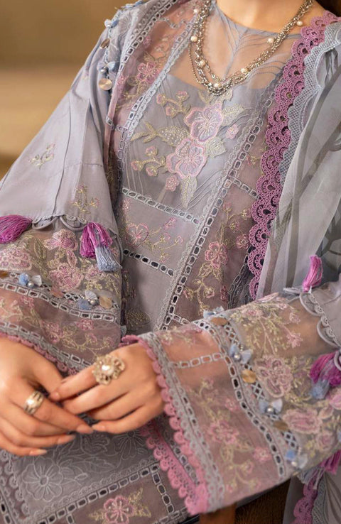Saira_Rizwan - Saira Rizwan Luxury Lawn'25 Embroidered Suits unstitched 3 Piece - Summer Collection - aubranz.com