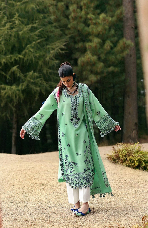 Zaha - Neelum Lawn'25 by Zaha Embroidered Suit Unstitched 3 piece - Summer Collection - aubranz.com