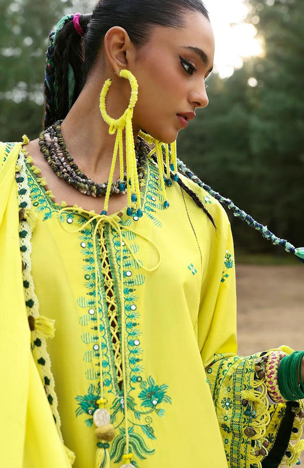 Zaha - Neelum Lawn'25 by Zaha Embroidered Suit Unstitched 3 piece - Summer Collection - aubranz.com