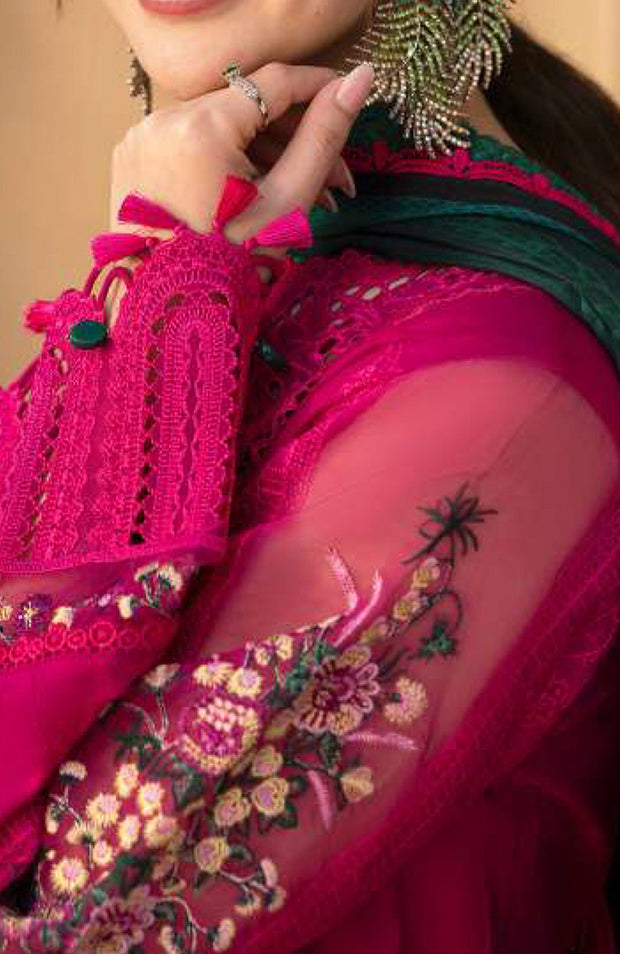 Saira_Rizwan - Saira Rizwan Luxury Lawn'25 Embroidered Suits unstitched 3 Piece - Summer Collection - aubranz.com