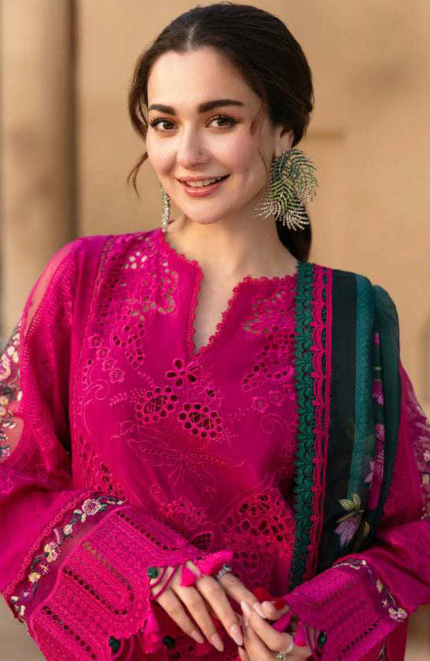 Saira_Rizwan - Saira Rizwan Luxury Lawn'25 Embroidered Suits unstitched 3 Piece - Summer Collection - aubranz.com