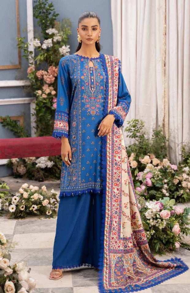 Mausummery - Mausummery Printed Linen'25 Unstitched 3 Piece - Winter Collection - aubranz.com