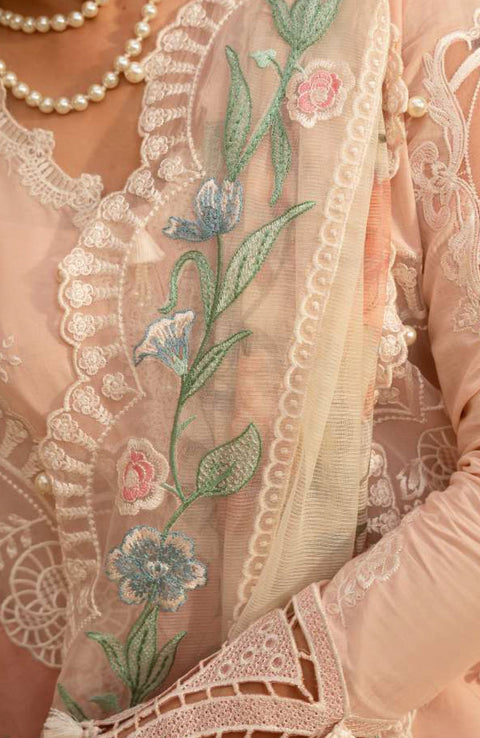 Saira_Rizwan - Saira Rizwan Luxury Lawn'25 Embroidered Suits unstitched 3 Piece - Summer Collection - aubranz.com