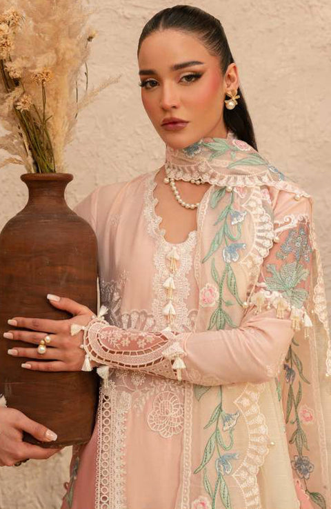 Saira_Rizwan - Saira Rizwan Luxury Lawn'25 Embroidered Suits unstitched 3 Piece - Summer Collection - aubranz.com