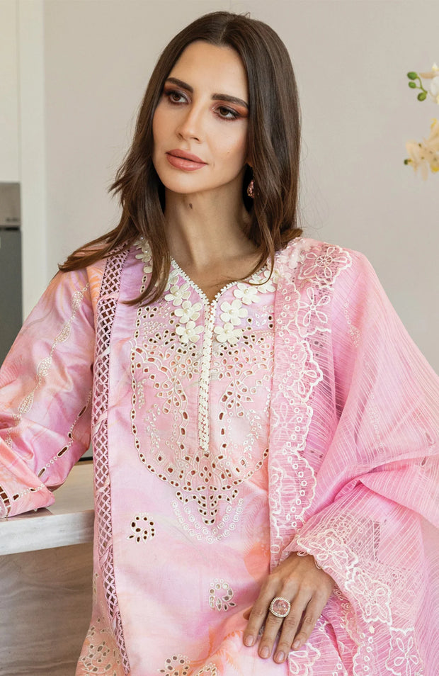 SKU#RR3- CARNATION LAWN'25 BY RANG RASIYA EMBROIDERED SUITS UNSTITCHED 3 PIECE - SUMMER COLLECTION