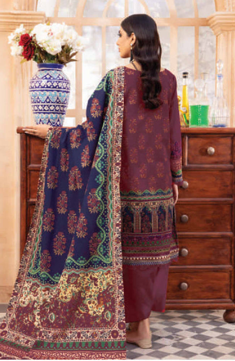 Mausummery - Mausummery Printed Khaddar'25 Unstitched 3 Piece - Winter Collection - aubranz.com
