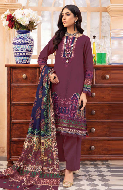 Mausummery - Mausummery Printed Khaddar'25 Unstitched 3 Piece - Winter Collection - aubranz.com