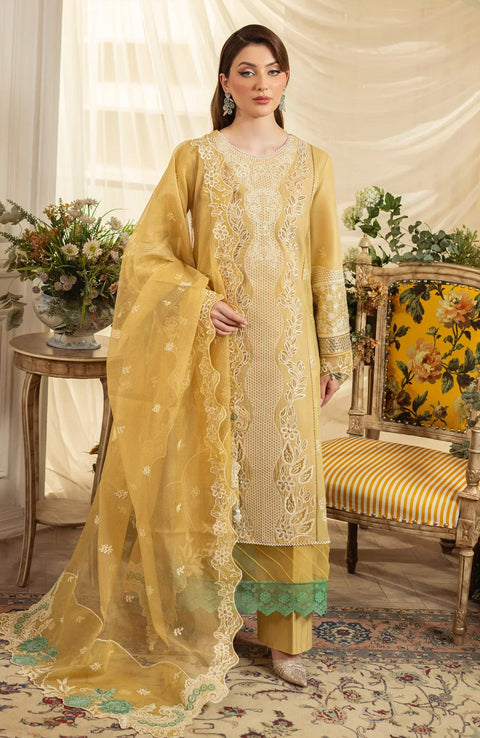 Aneela_Rizwan - Aneela Rizwan Yaqeen Luxury Lawn Collection'25 Embroidered Lawn Suits Unstitched 3 Piece - Summer Collection  - aubranz.com