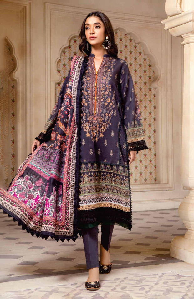 Mausummery - Mausummery Printed Linen'25 Unstitched 3 Piece - Winter Collection - aubranz.com